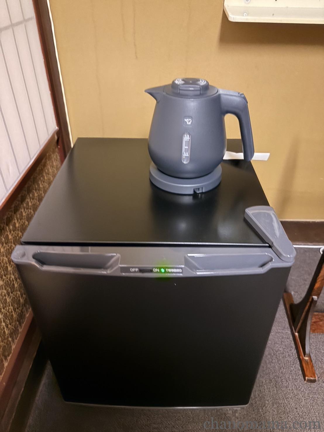 武雄温泉 大正浪漫の宿 京都屋 冷蔵庫 電気ケトル